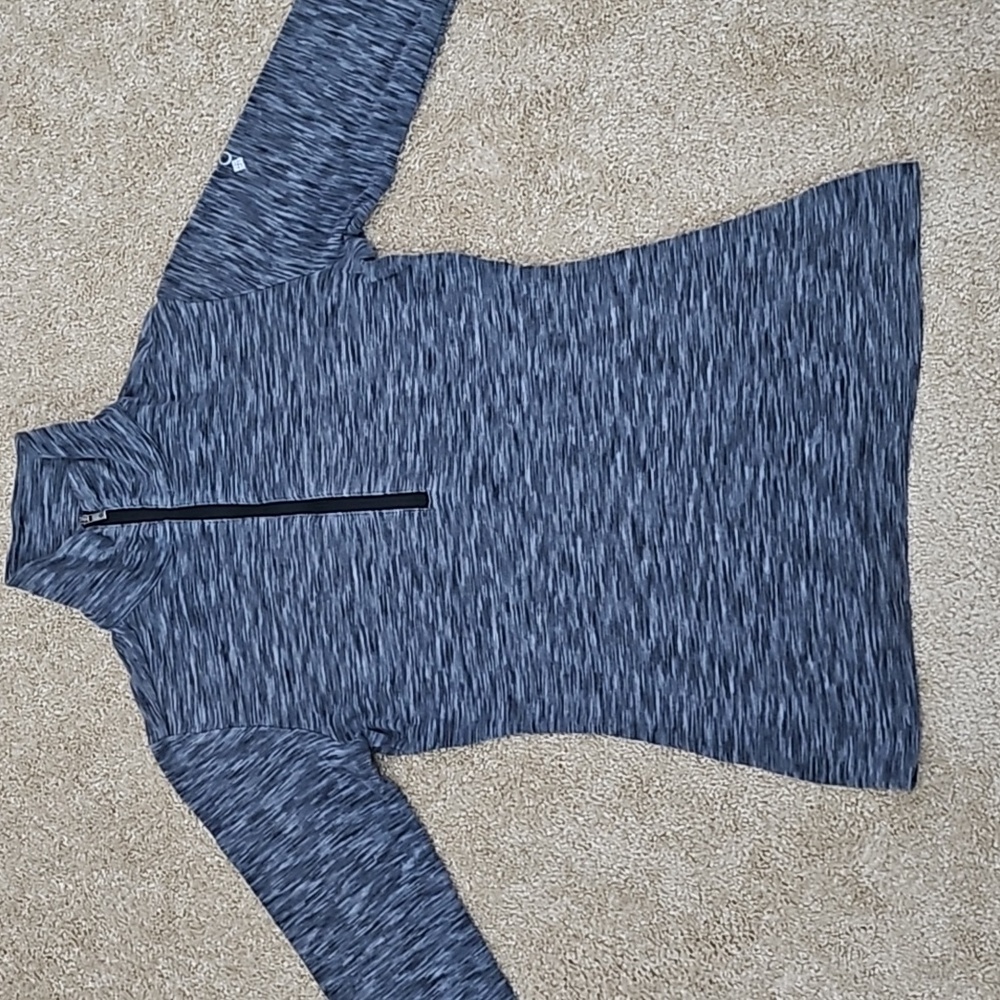 Gray Half Zip Running Top, Size XS